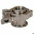Dixon Air Blow Check Valve, 3 in, FNPT, 316L Stainless Steel Body, EPDM Softgoods B45BC-R300